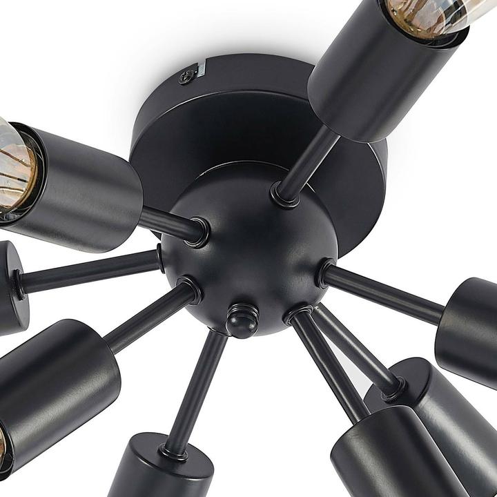 Actual product image Lindby Rayos ceiling light, black matt (E27)