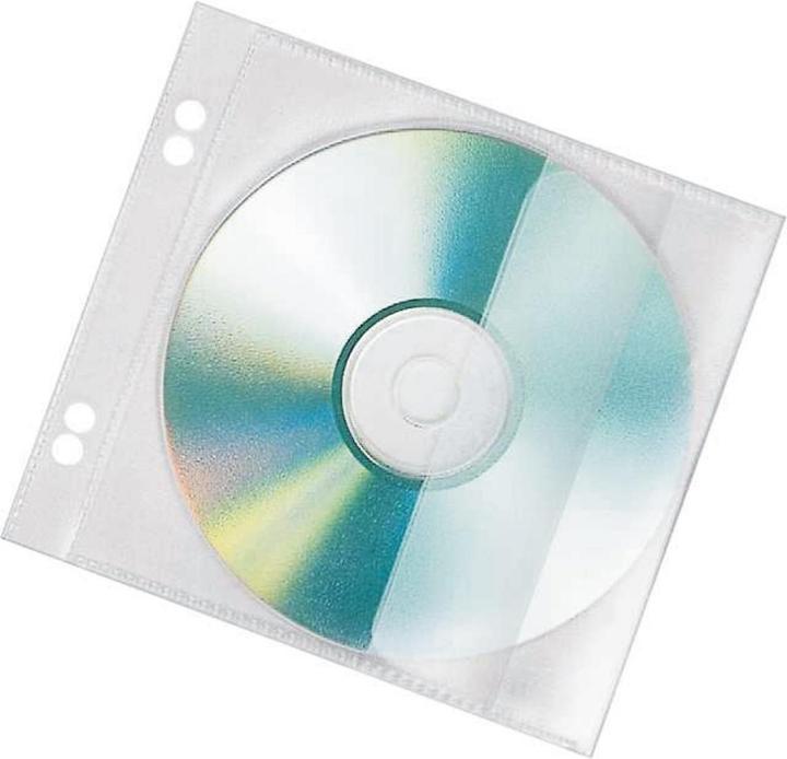 Veloflex CD/DVD Hüllen zum Abheften, PP-Folie, 100er Pack, transparent