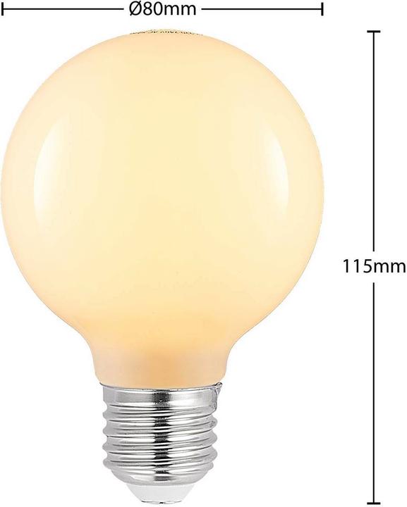 Actual product image Arcchio LED lamp E27 4W G80 2,700K dimmable, opal (E27, 470 lm, 1 x)