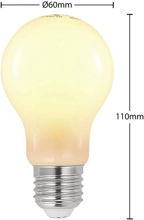 Produktbild Arcchio LED-Lampe E27 6W 2.700K dimmbar, opal (E27, 770 lm)