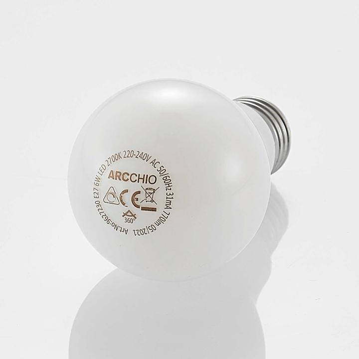 Produktbild Arcchio LED-Lampe E27 6W 2.700K dimmbar, opal (E27, 770 lm)
