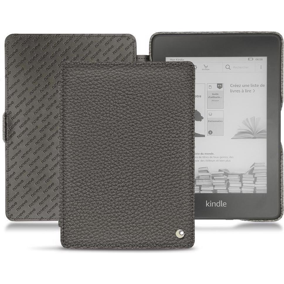 Noreve Lederschutzhülle horizontal (Kindle Paperwhite 2018), Tablet Hülle, Grau