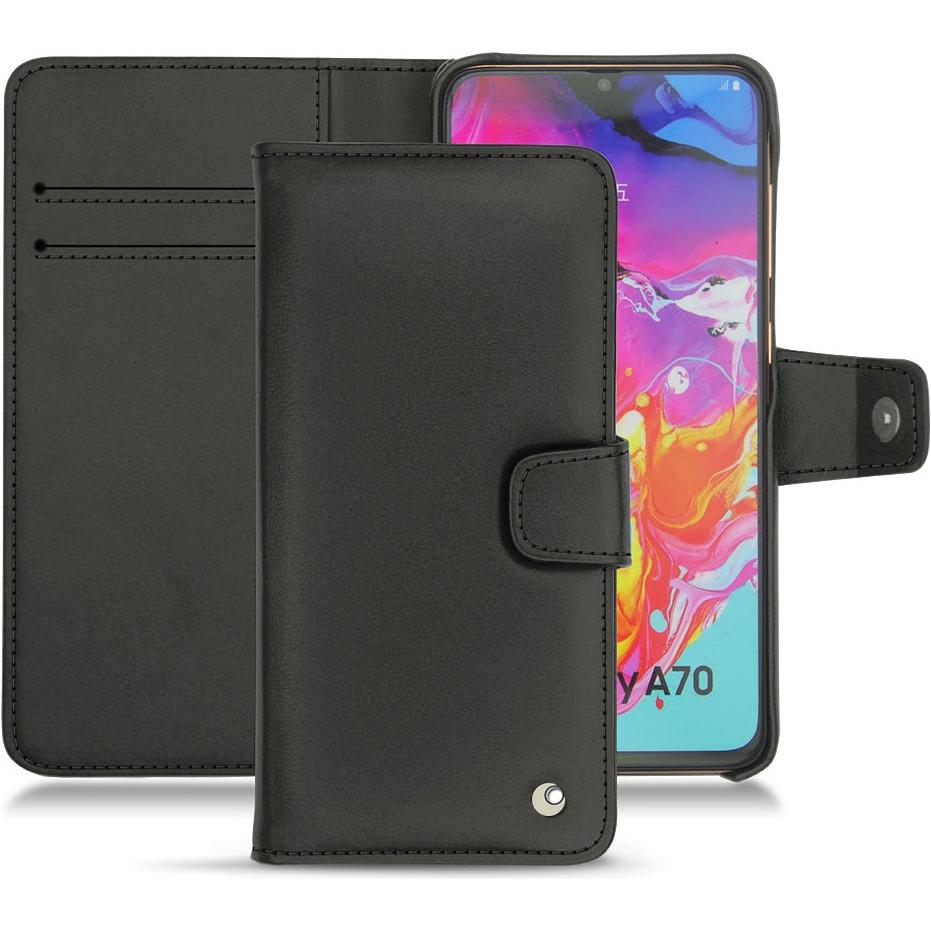 Thumbnail - Noreve Lederschutzhülle Wallet (Samsung Galaxy A70), Smartphone Hülle, Schwarz