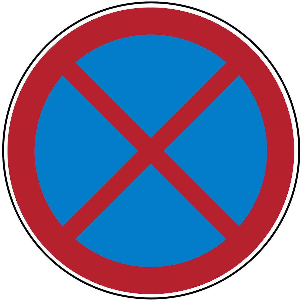 Brady PIC 226-DIA 100-B7541, Verbotsschilder - Absolutes Halteverbot (250053)