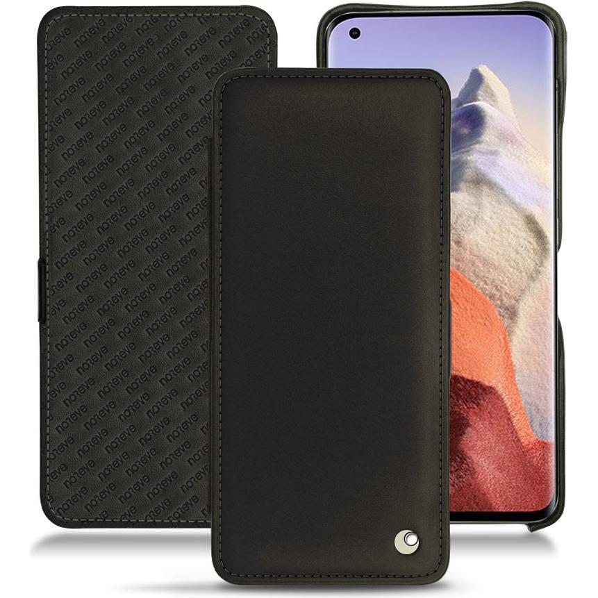Noreve Lederschutzhülle horizontal (Xiaomi Mi 11 Ultra), Smartphone Hülle, Schwarz