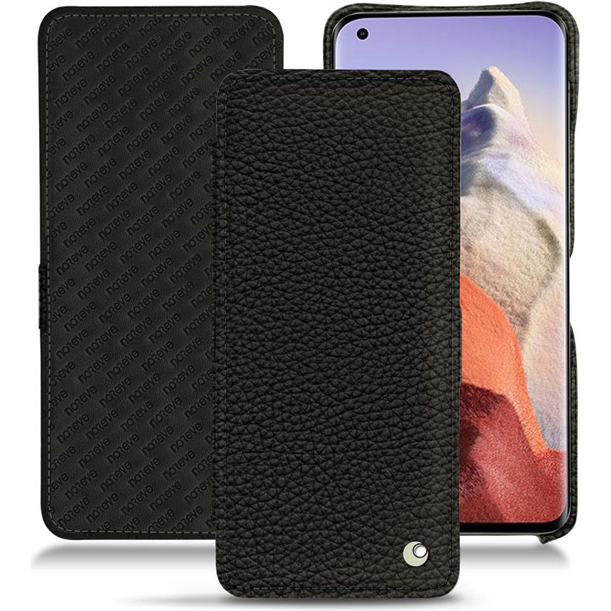 Noreve Lederschutzhülle horizontal (Xiaomi Mi 11 Ultra), Smartphone Hülle, Schwarz