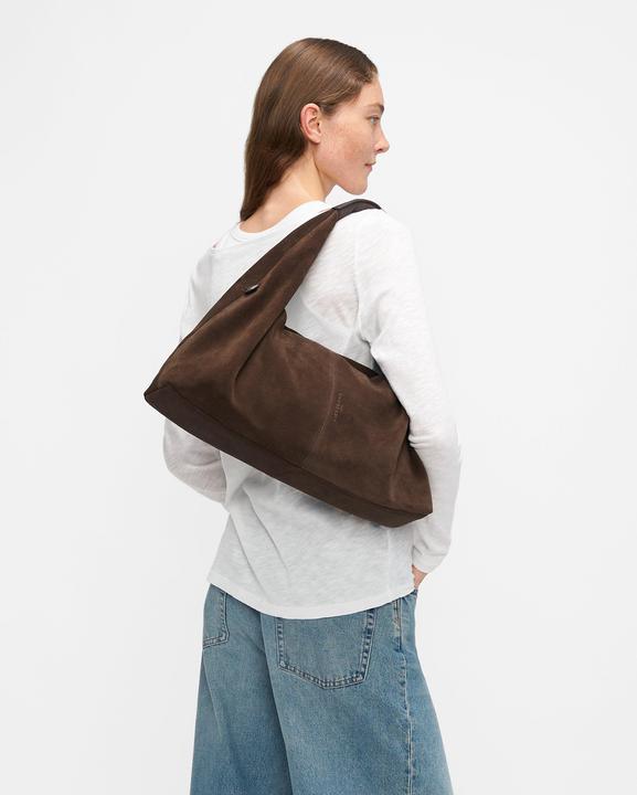 Actual product image Liebeskind Berlin Satchel Geräumige Schultertasche aus weichem Veloursleder