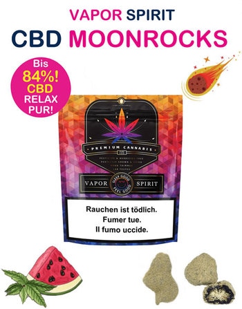 Image du produit Vapor Spirit CBD - Moonrocks melon / menthe 10.0 g (10 g, Intérieur)