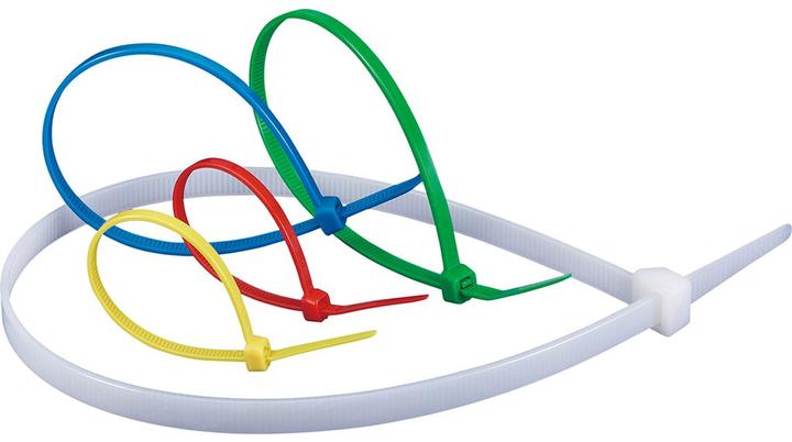 Produktbild RND Electronics Kabelbindersortiment Multicolor (Kunststoffkabelbinder, 210 mm, 50 Stk.)