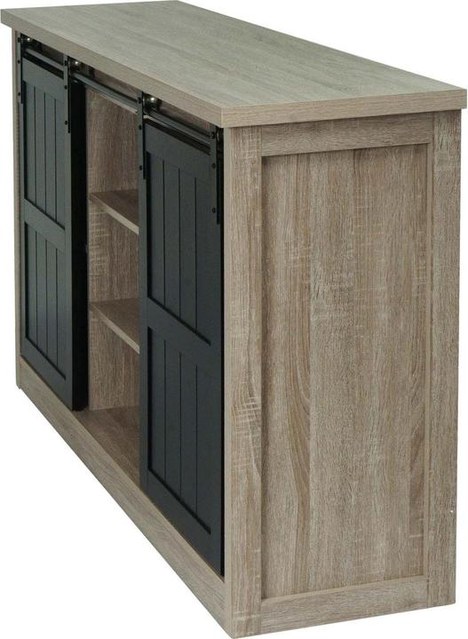 Produktbild Mendler Sideboard HWC-K75, Holz-Optik Industrial Metall 84x150x40cm, naturfarben (150 x 40 x 84 cm)