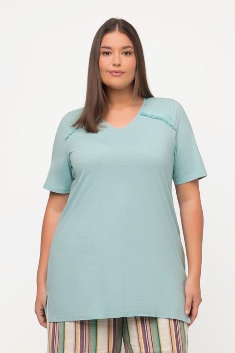 Produktbild Ulla Popken T-Shirt, A-Line, V-Ausschnitt, Halbarm (50, 52)