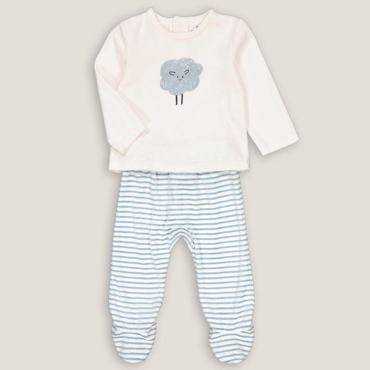 Immagine prodotto La Redoute Collections Pigiama 2 pezzi in velluto con piedini (86)