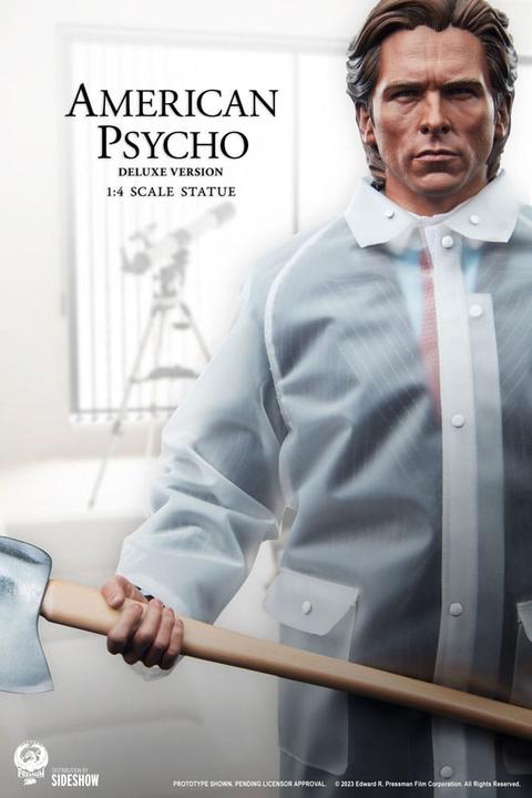 Actual product image PCS American Psycho statuette 1/4 Patrick Bateman Deluxe Version 57 cm