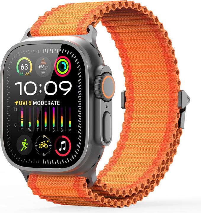 Immagine prodotto Dux Ducis Ersatzarmband (44 mm, 45 mm, 42 mm, 49 mm, nylon delicato sulla pelle, Apple Watch SE, Apple Watch Serie 6, Apple Watch Serie 5, Apple Watch Series 8, Apple Watch Series 3, Apple Watch Serie 4, Apple Watch Series 9, Apple Watch Ultra 2, Apple Watch SE (2022/2023), Apple Watch Series 10, Apple Watch Series 7)