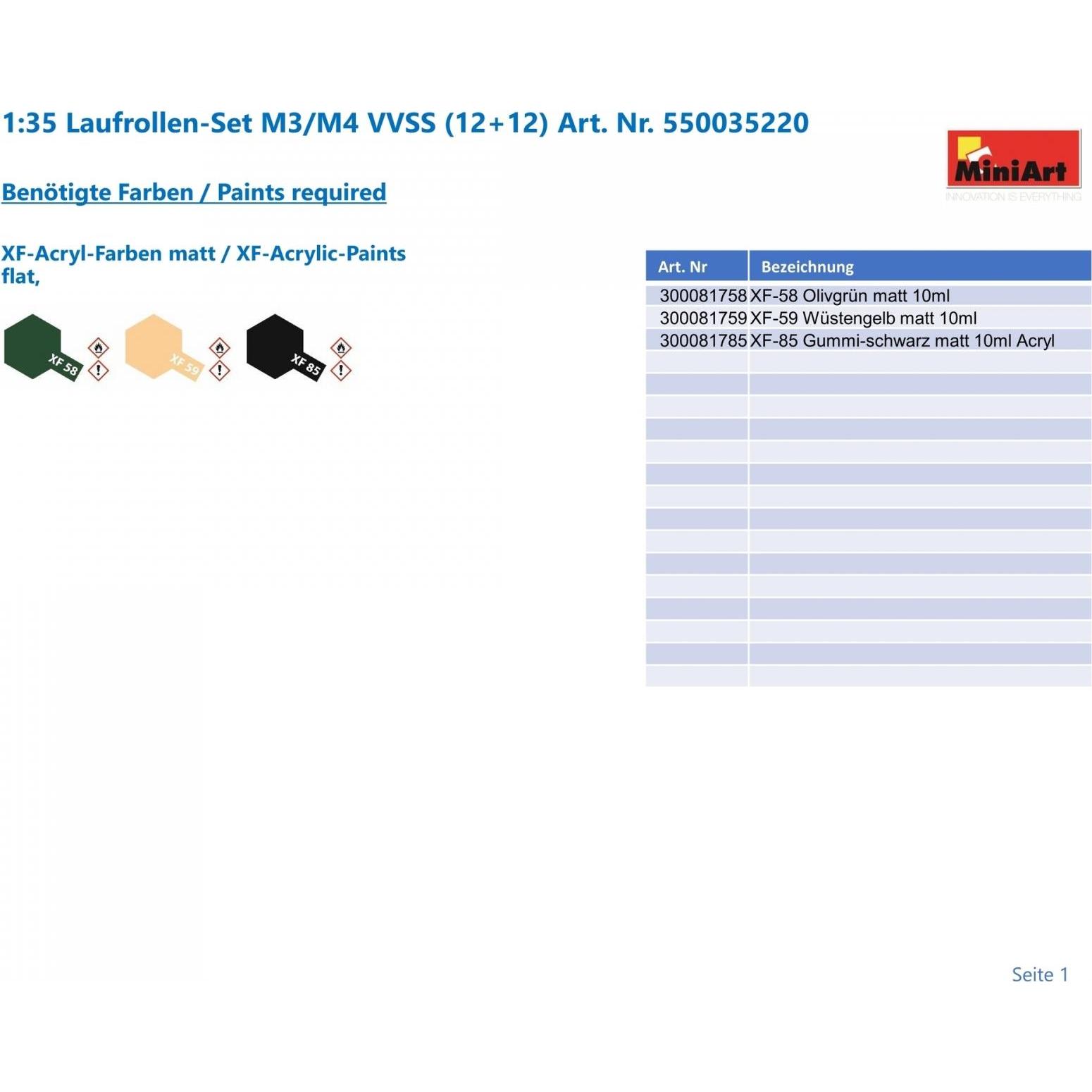 Thumbnail - Mini art M3/M4 Roadwheels Set. Welded Type And Pressed Type