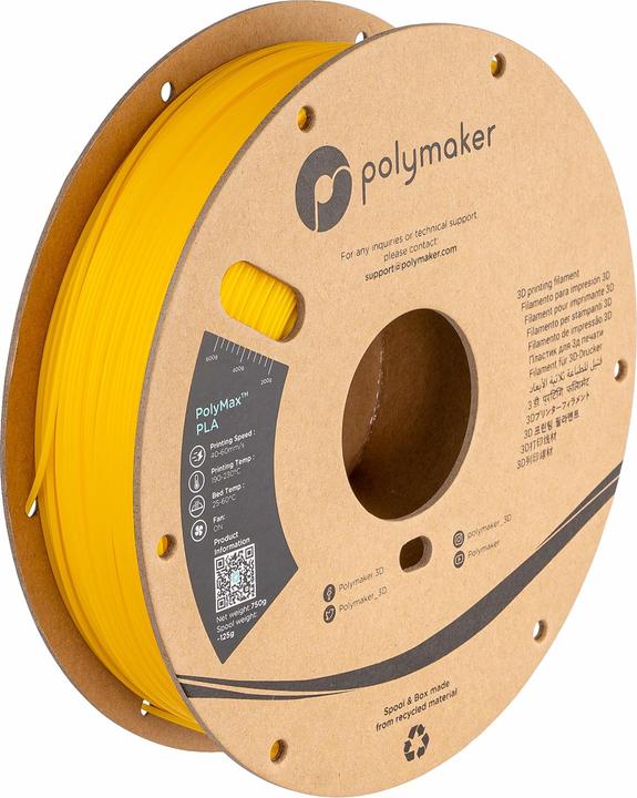 Produktbild Polymaker PA06007 PolyMAX Tough Filament hohe Steifigkeit, hohe Zugfestigkeit (PLA, 1.75 mm, 750 g)