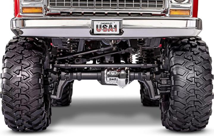 Actual product image Traxxas TRX-4 Chevy K10 High-Trail Electric Brushed Crawler 4WD 1:10 RTR Red (RTR Ready-to-Run)