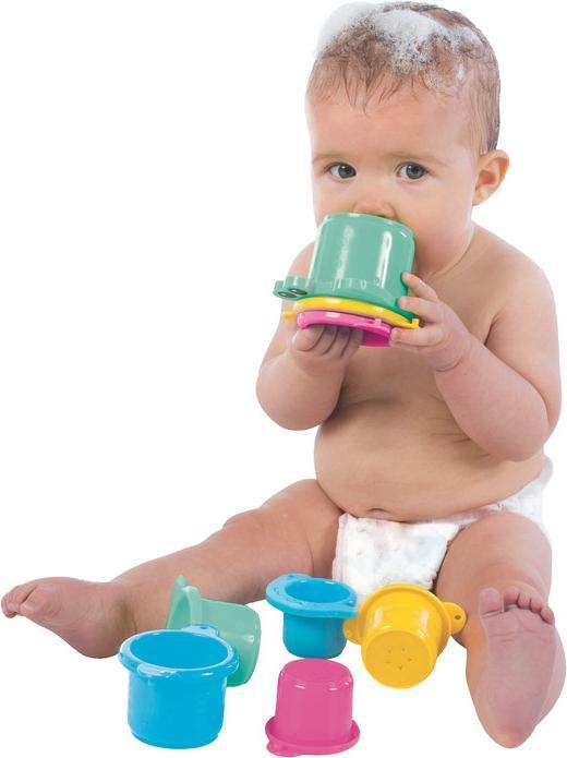 Produktbild Playgro Stapelbecdher Krokodil -pastellfarben