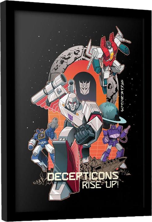 Image du produit Transformers - Poster encadré DECEPTICONS RISE UP (40 x 30 cm)