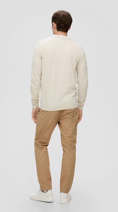 Produktbild S.Oliver Strickpullover Strickpullover mit Logo-Stickerei (3XL)