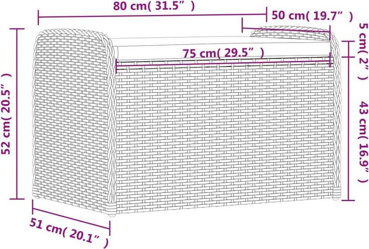 Actual product image vidaXL Bank