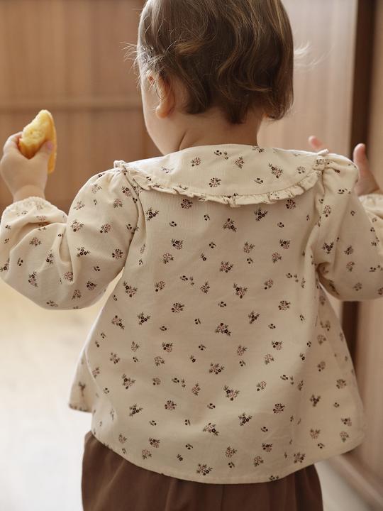 Immagine prodotto Vertbaudet Baby Bluse aus Samt mit Blumenmuster (68)