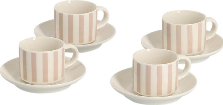 Beige, Braun, Gestreift, Weiss