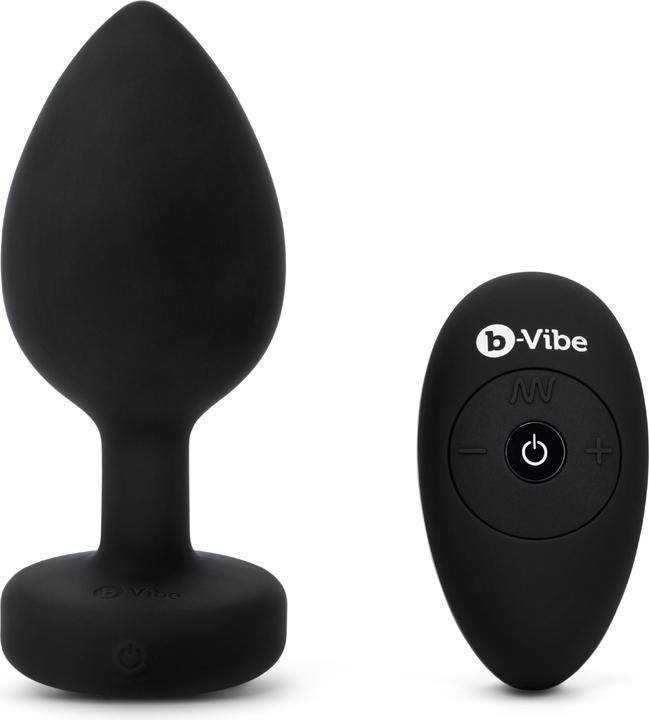 Actual product image B-Vibe Vibrating Jewel Plug XXL Black