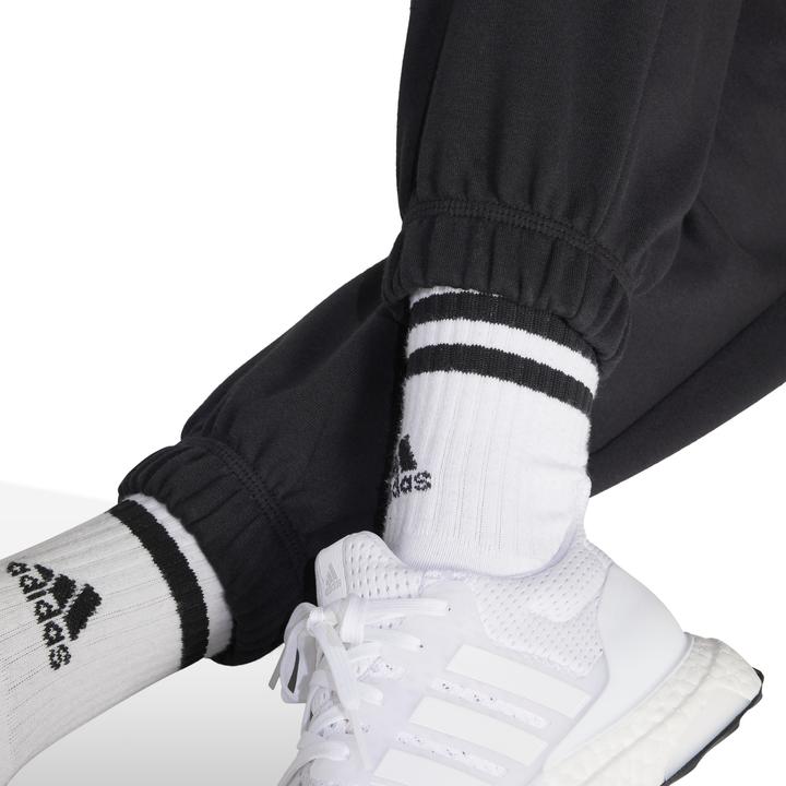 Produktbild adidas Damen Essentials LINEAR French Terry Cuffed Pants, Black/White, XL (XL)