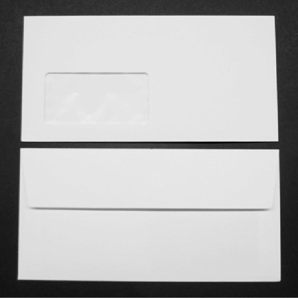 Thumbnail - Blanke, Briefumschlag, Briefumschläge Conqueror Smooth Glatt DL 120g/qm HK Fenster VE=500 St. Diam.weiss (110 x 220 mm, ...