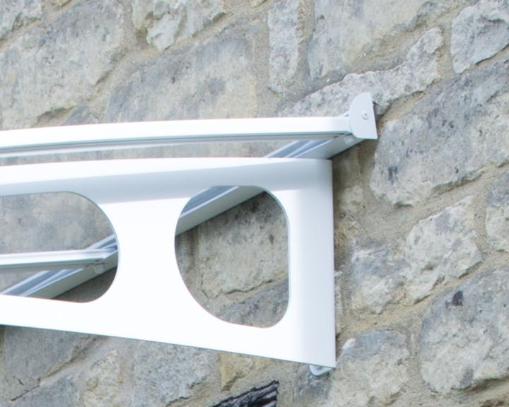 Actual product image Palram Canopy Bordeaux 670.5x139 cm white polycarbonate clear