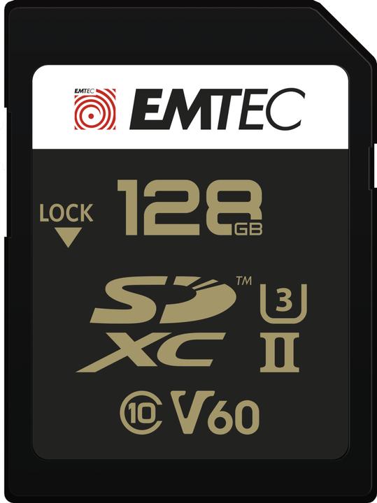 Image du produit Emtec SD 128 Go UHS-II U3 V60 Ultra Pro (128 Go, SDXC, U3, UHS-II)