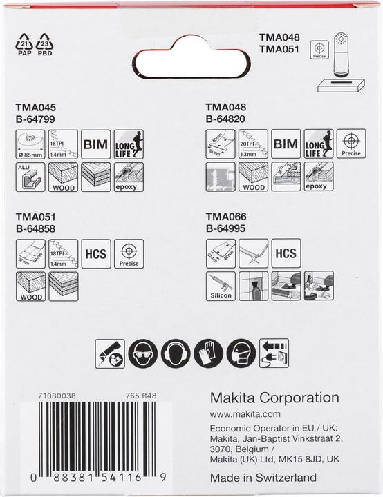 Image du produit Makita Maki Kit de plancher 2 4pcs B-67505