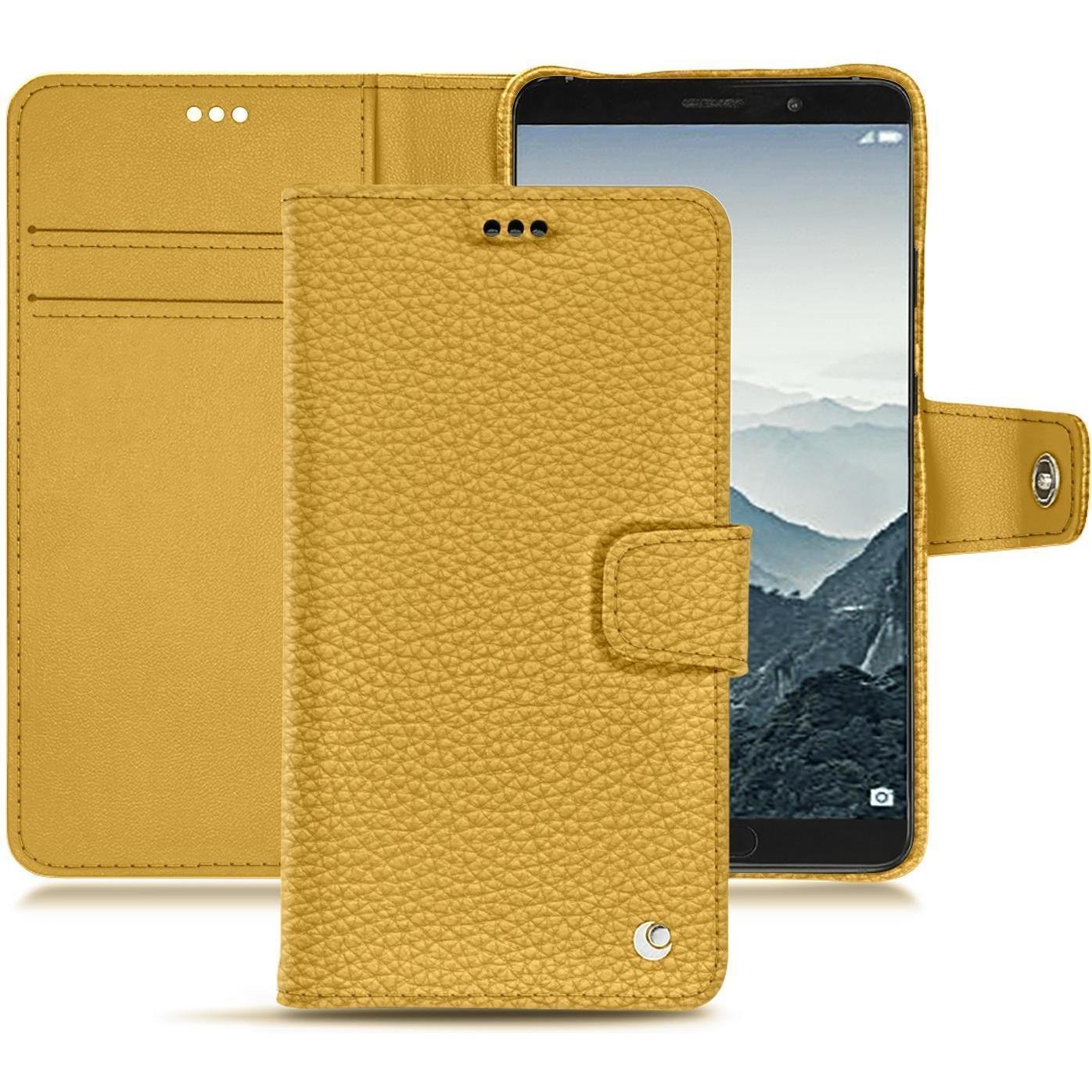 Noreve Lederschutzhülle Wallet (Huawei Mate 10), Smartphone Hülle, Orange
