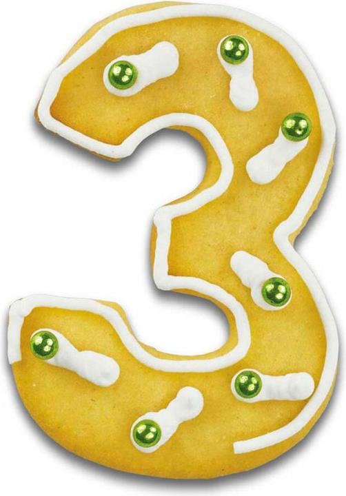 Actual product image Städter Cookie Cutter Number 3