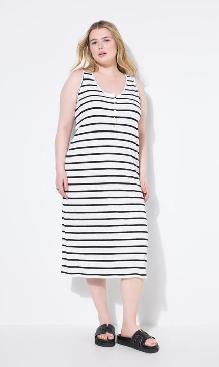 Produktbild Studio Untold Midikleid, ärmelloser Straight Shape, Jersey, Ringel (46, 48)