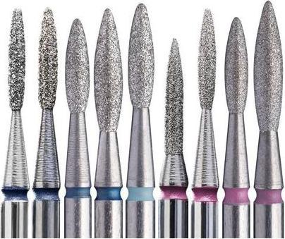 Staples Dimond Nail Drill Bit FLAME 8mm/10mm PRO Stainless Steel