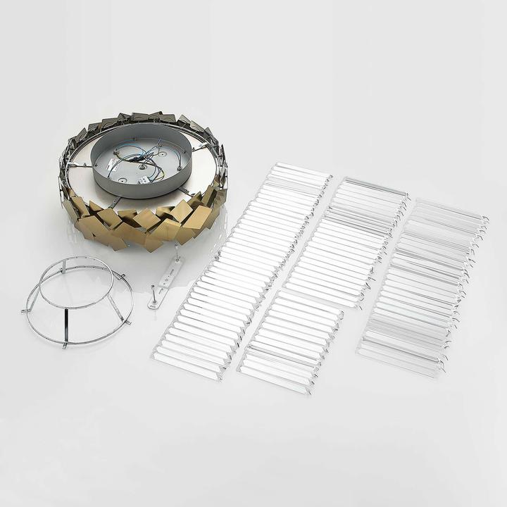 Immagine prodotto Lucande Plafoniera in cristallo Miraia, oro (E14)