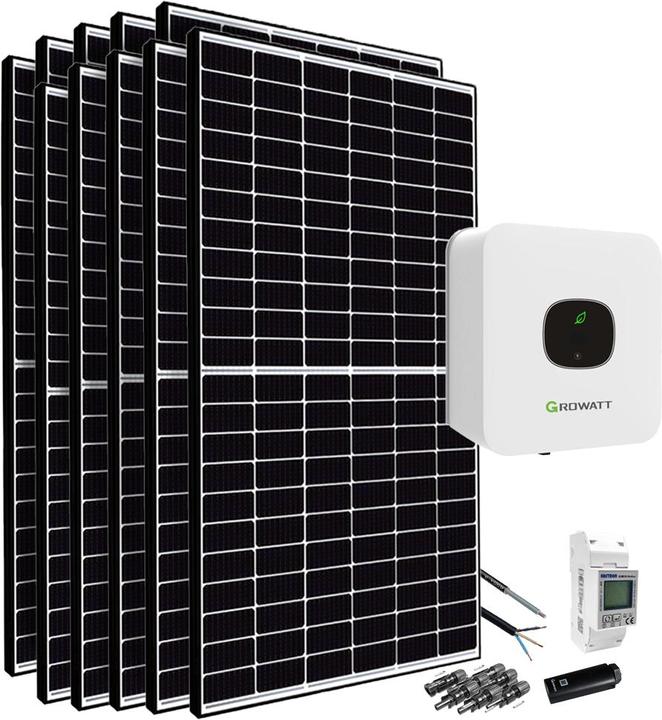 Produktbild Offgridtec 4,1kW Direkteinspeisung Solaranlage Canadian Solarmodul - Growatt MIC-3000 TL-X Wifi (4300 W)