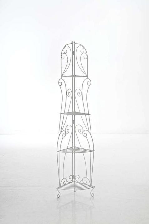 Actual product image CLP Irma floor standing shelf, antique white (40 x 30 x 154 cm)