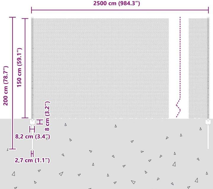 Produktbild vidaXL Aussenbarriere