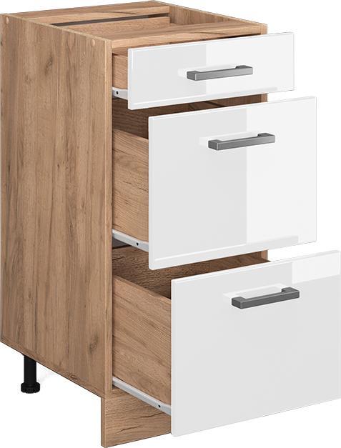 Anthrazit, Goldkraft Eiche, Weiss, Weiss Hochglanz