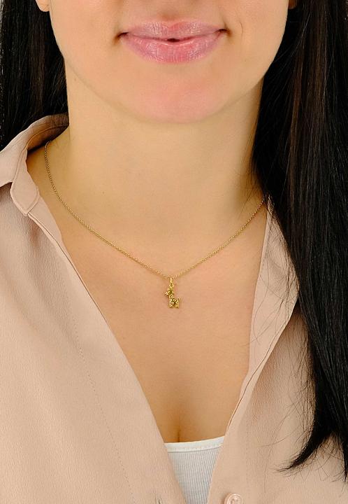 Image du produit Muau Pendant girafe or jaune 750, 19x9mm (Or jaune 750/18K)