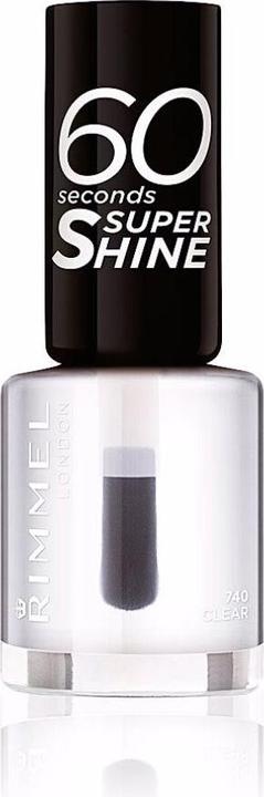 Actual product image Rimmel London 60 SECONDS super shine #740-clear (740, Colour paint)