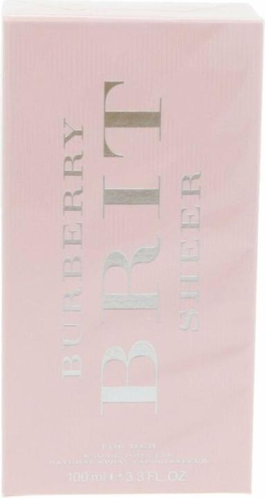 Actual product image Burberry Brit Sheer (Eau de toilette, 100 ml)