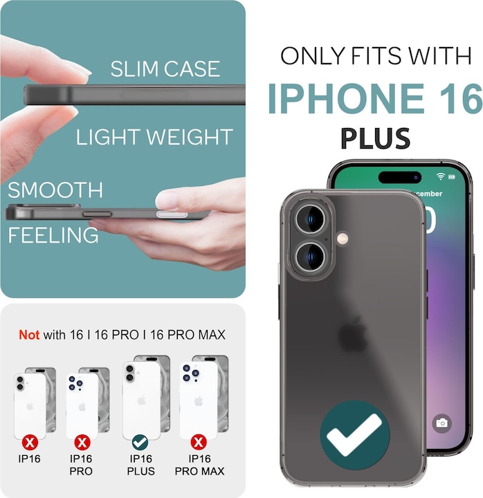 Produktbild Nalia Extrem Dünnes 0,3mm Mattes Hardcase (Apple iPhone 16 Plus)