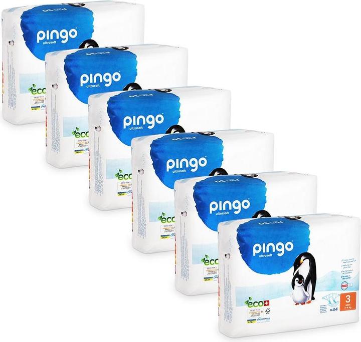 Immagine prodotto Pingo Pannolini ecologici (Dimensione 3, Pacco mensile, 264 Pezzo/i)