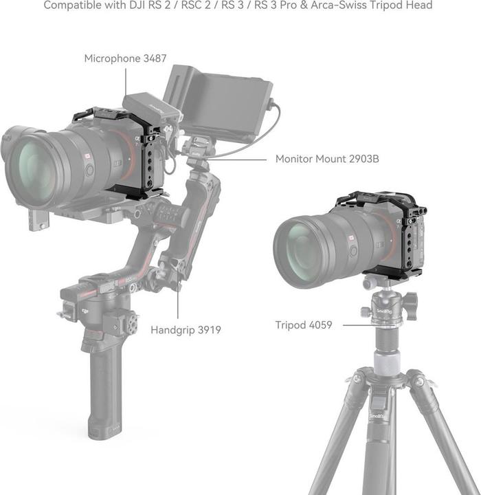 Image du produit SmallRig Cage pour Sony Alpha 7 III / Alpha 7R III 2087D (Cage)