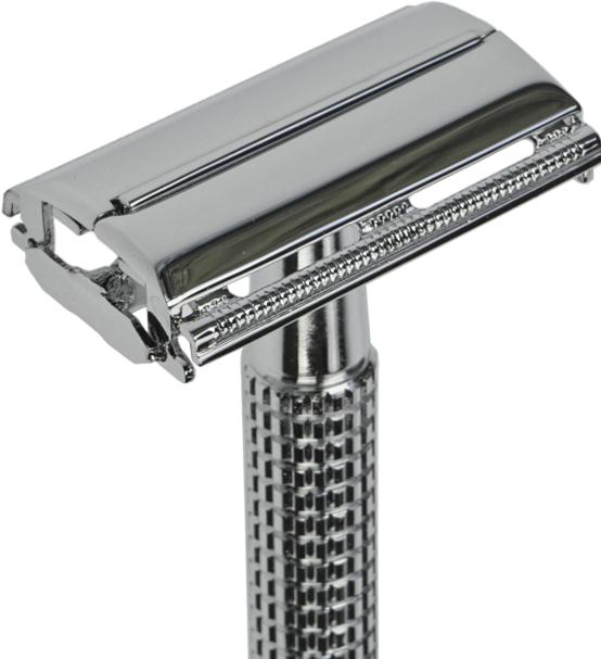 Actual product image Nostalgic razor, chrome, length 10.5 cm