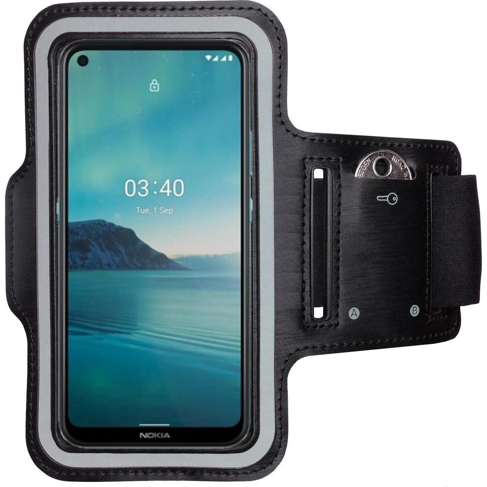 CoverKingz Sportarmband für Nokia 3.4, Smartphone Sportarmband, Schwarz